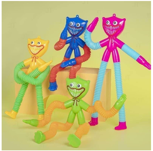 Huggy - Poppy Playtime Có Đèn Có Lò Xo Kéo Dãn Tạo Mọi Kiểu Dáng