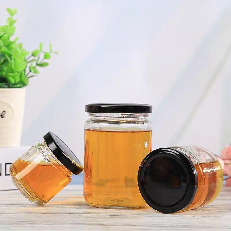 Hũ Lọ Tròn Thuỷ Tinh Nắp Thiếc 100Ml 220ML 350ML 450ML 500ML 800ML 1000ML | Đựng Thực Phẩm , Mật Ong Saffon