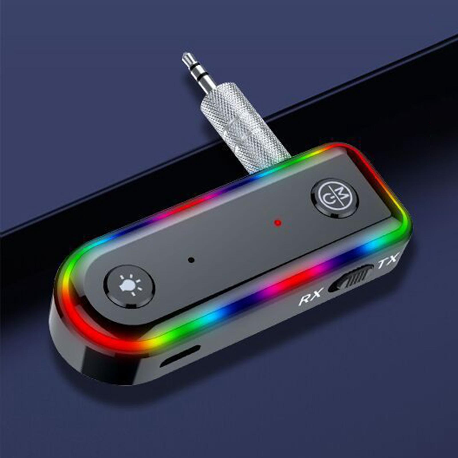 Bluetooth 5.0 Call Music Receiver AUX Adapter for Car Headphone