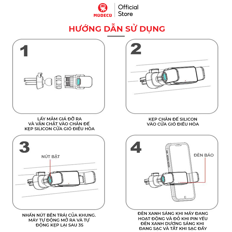 Giá Đỡ Điện Thoại Trên Ô Tô Tự Động Caryim 2022 - Pin Sạc, Đế Kẹp Hợp Kim Cao Cấp, Sang Trọng, Chắc Chắn - Hàng Chính Hãng