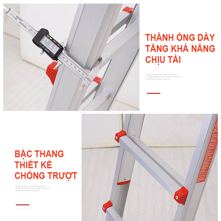 Thang Nhôm Trượt Đa Năng 4.47  Mét AD04