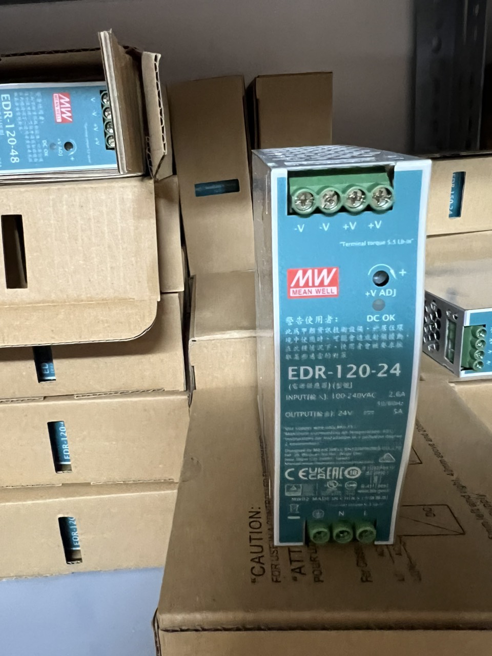 Nguồn DIN Rail EDR-120-48 Meanwell Hàng chính hãng