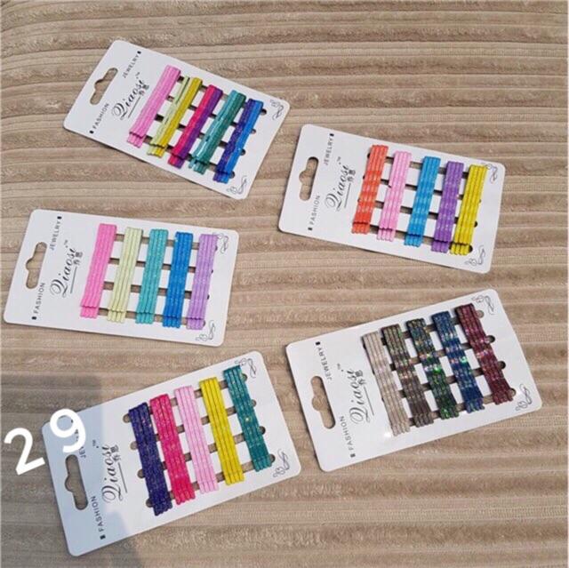 SET 20 kẹp ghim xoắn màu sắc nhiều màu hottrend
