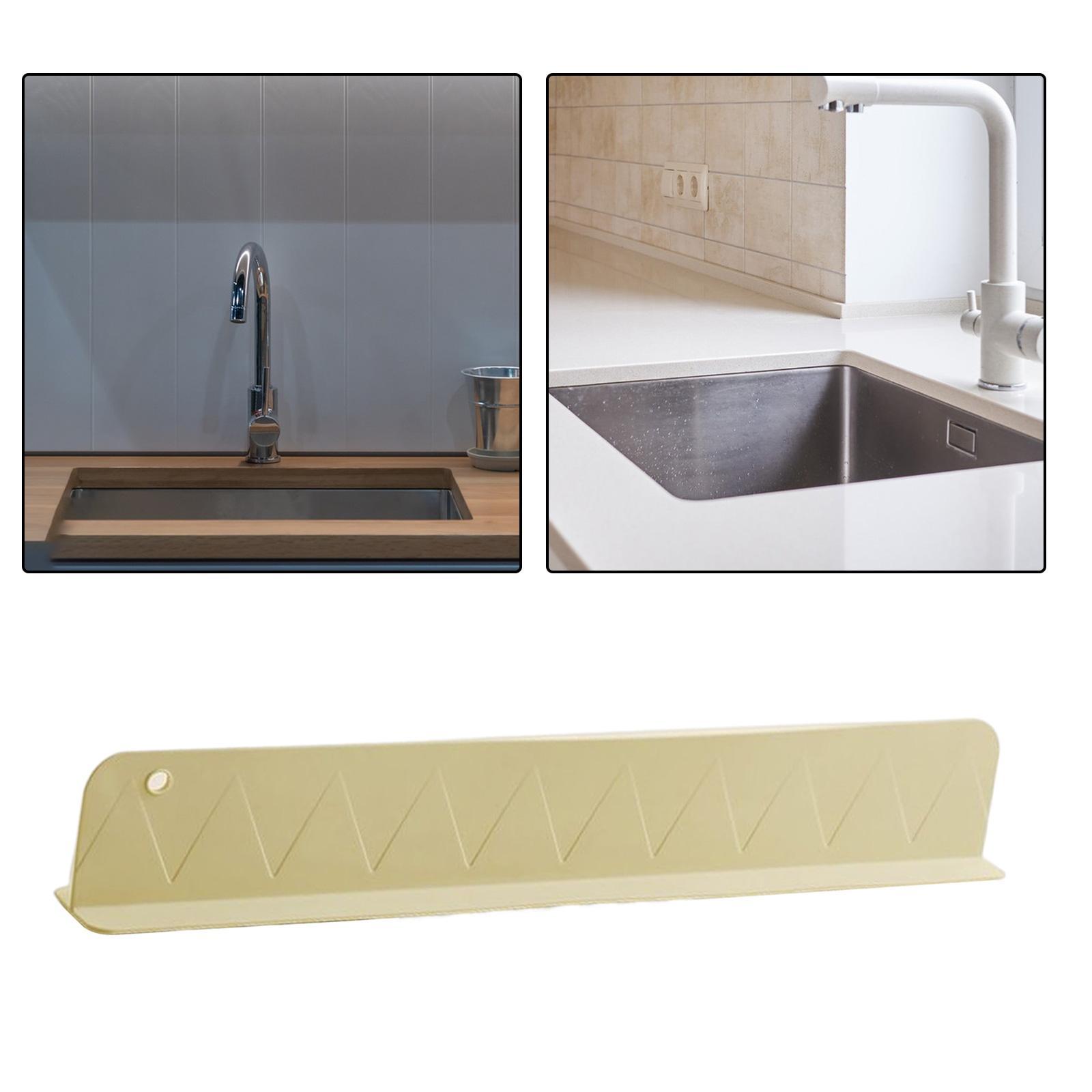 Kitchen Island Sink Backsplash Guard Lightweight for Sink Bathroom Household