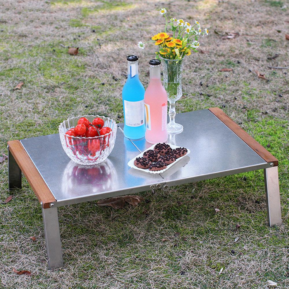 Bàn Gấp Có Túi Đựng Bằng Thép Không Gỉ