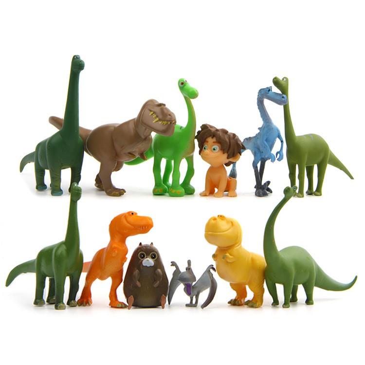 Mô Hình 12 Nhân Vật Trong Phim The Good Dinosaur ( Chú Khủng Long Tốt Bụng)