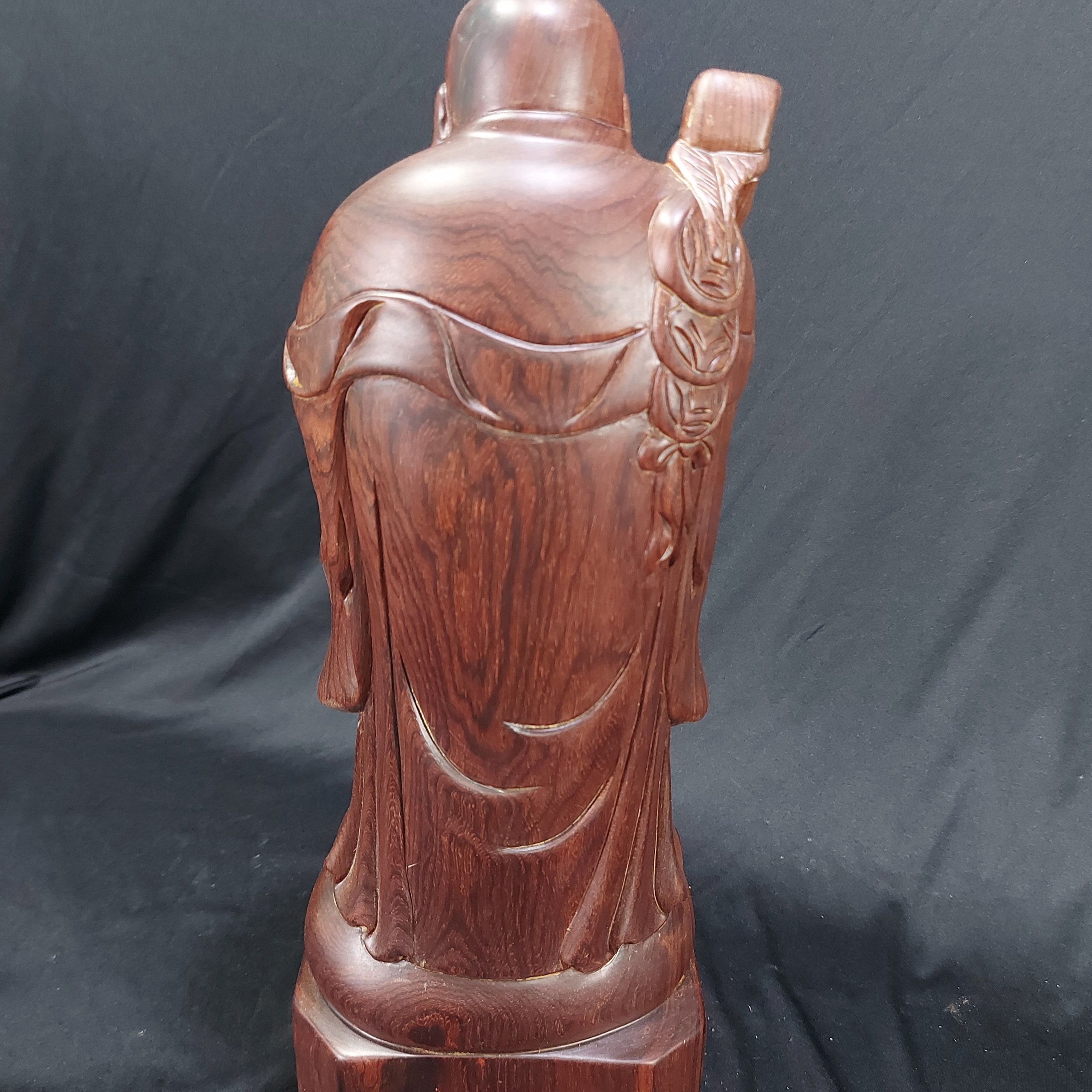 Tượng Phật Di Lặc Chúc phúc gỗ cẩm cao 40 cm