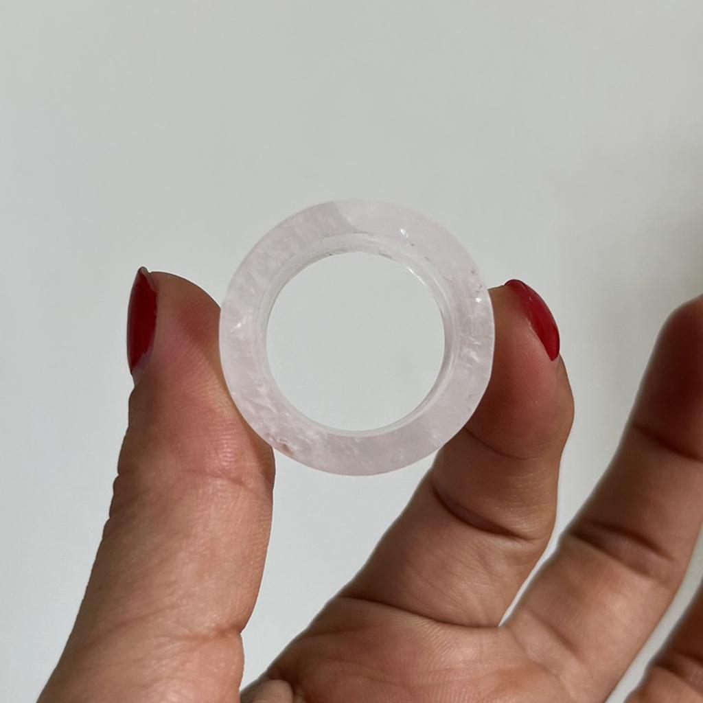 Nhẫn thạch trắng của Việt Nam nhiều kích thước Xưởng chế tác đá PTMN An An
