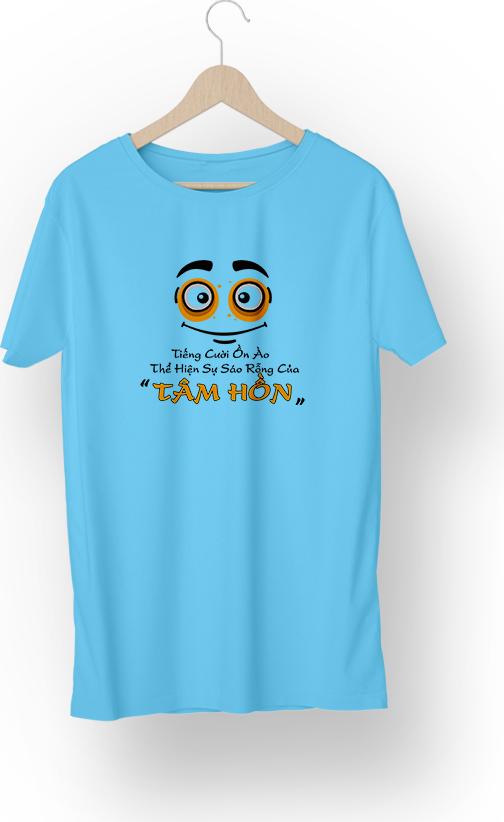Áo Thun Couple Unisex ATLAN Form Rộng Hàn Quốc Mã TK91 Màu Xanh Thiên Thanh - S - M