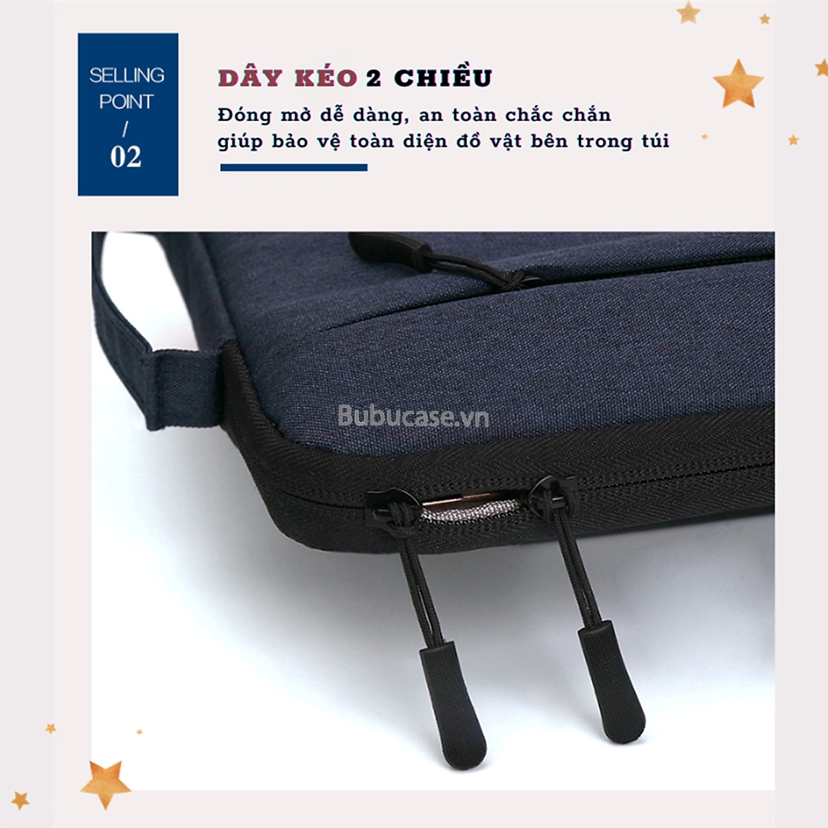 Túi Laptop Chống Sốc 4 Dây Kéo Dành Cho Macbook/ Laptop Có Quai Xách -Vải Agni Cloth Bề Mặt Hạn Chế Thấm Nước - Có Lót Nhung Bên Trong