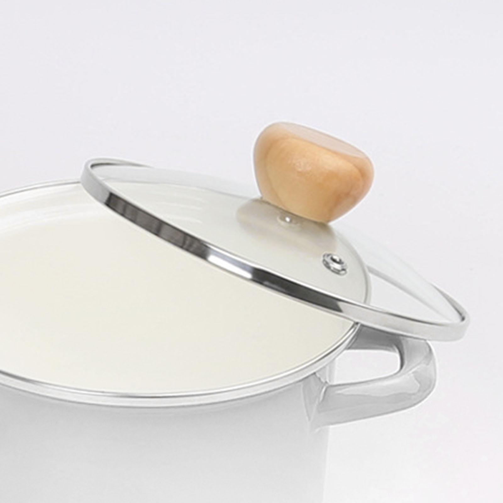 Enamel Saucepan Nonstick Pasta Pot Milk Pan Kitchen Cookware for Soup Milk