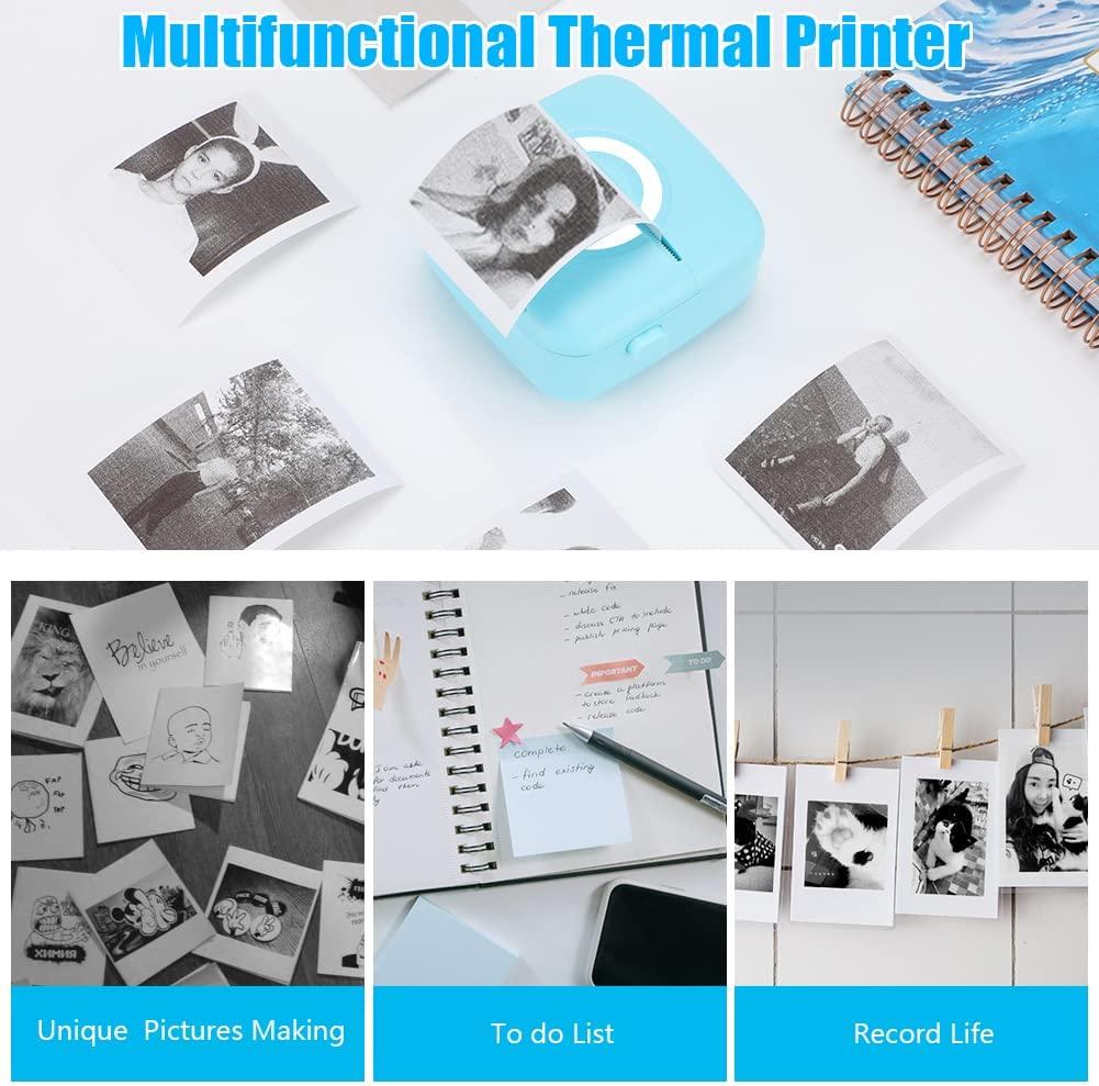 Máy in bỏ túi mini Máy in nhiệt Bluetooth không dây Máy in nhỏ Máy in câu hỏi sai lầm di động Máy in sinh viên Máy in nhãn mã vạch văn phòng Máy in mã hóa