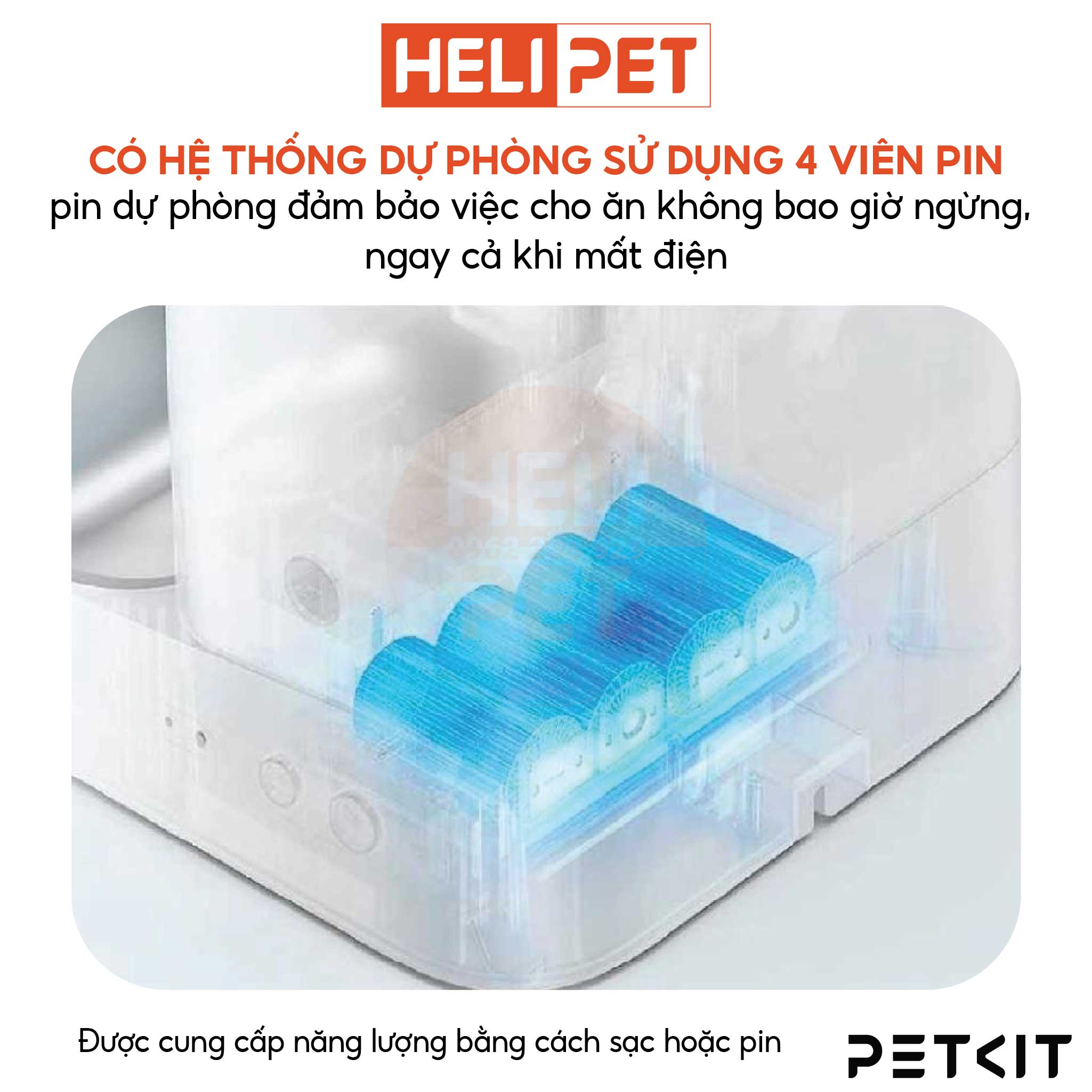 Máy Nhả Hạt Tự Động Cho Chó Mèo PETKIT Gemini YumShare Camera Có Hai Ngăn Dung Tích 5 Lít- HeLiPet