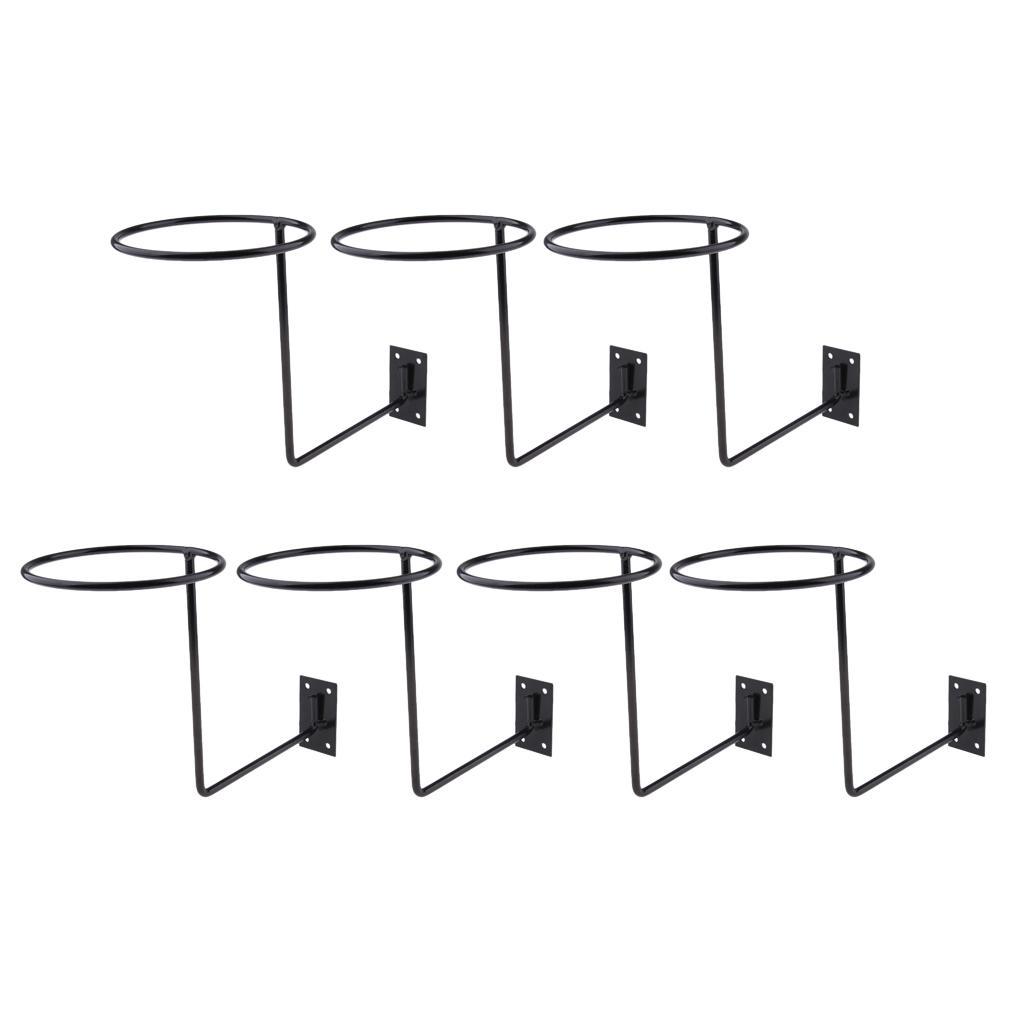 7 Pieces Wall Mounted Motorcycle Accessories  Holder Display Rack