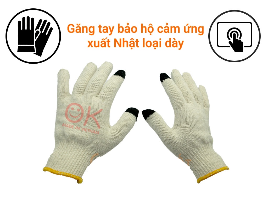 10 Đôi găng tay cảm ứng xuất Nhật sợi nano