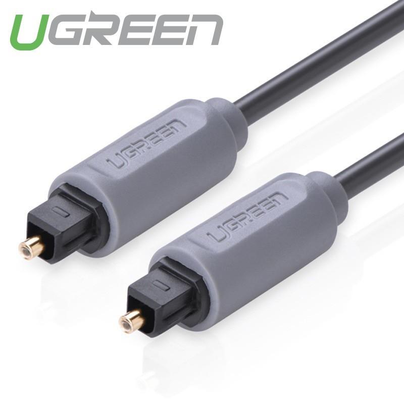 Cáp Audio quang Toslink, Optical Ugreen 10768 dài 1m cao cấp - Hàng Chính Hãng