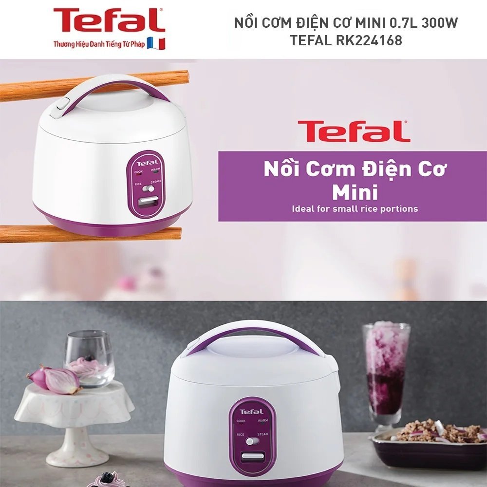 Nồi cơm điện Tefal 0.7 lít RK224168 - Hàng chính hãng