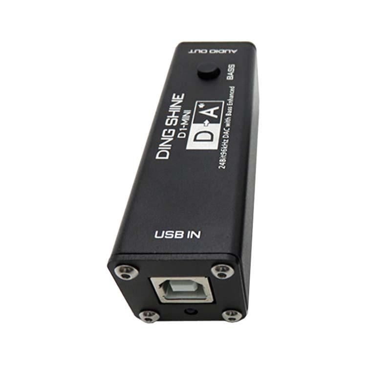 DLHIFI MINI VI1620A HIFI USB DAC Tai nghe AMP Decoder Pc Card âm thanh bên ngoài 24Bit 96kHz Bass tăng cường cho bộ khuếch đại