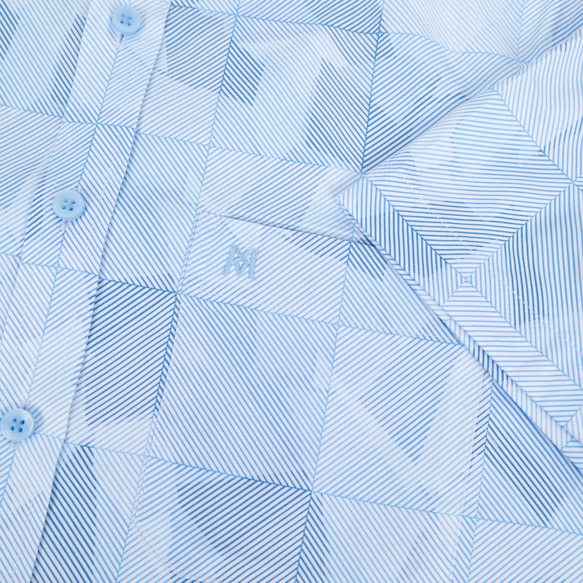 Áo sơ mi nam KHATOCO Smart Fit ngắn tay A1MN538S2-CNIN871-2711-N