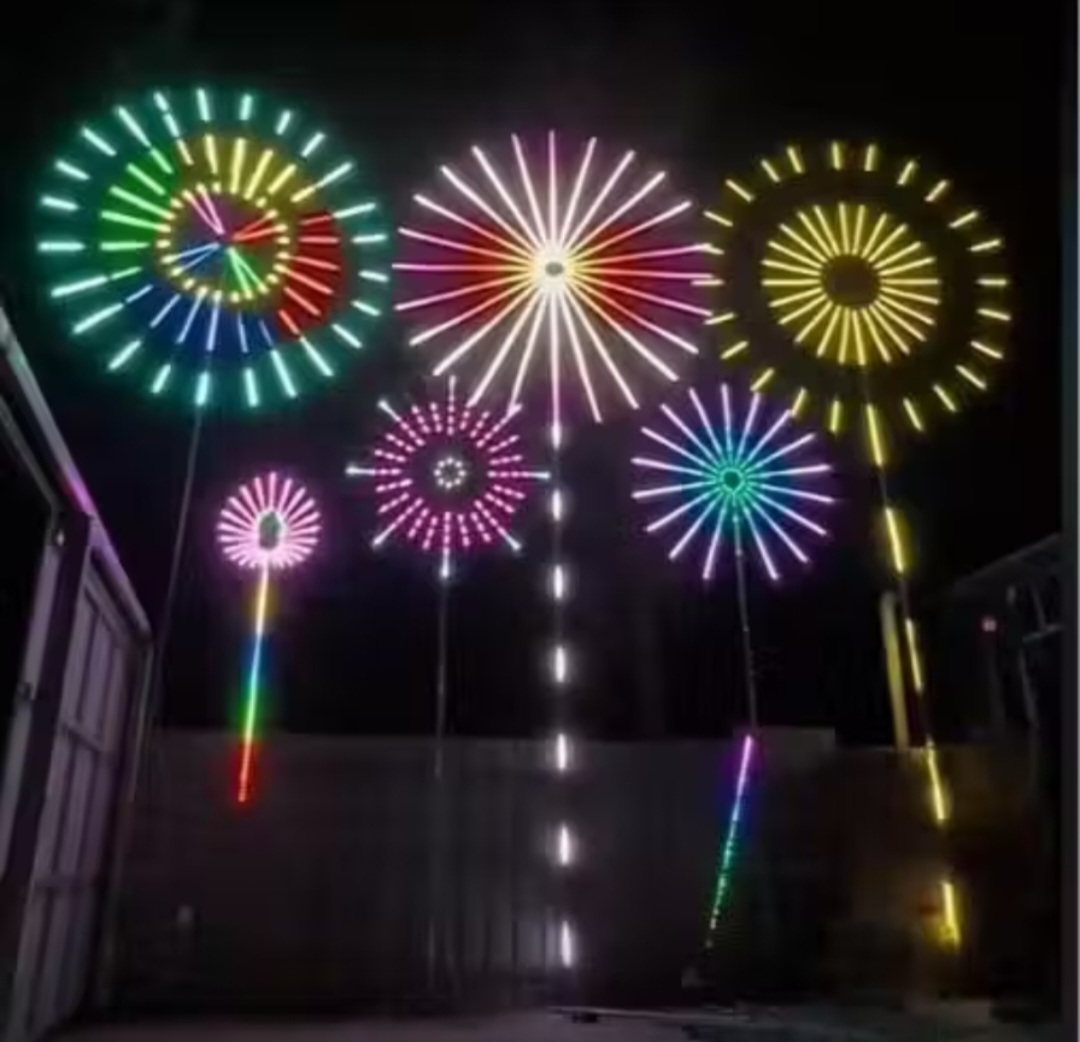 SIÊU CẤP VỚI ĐÈN LED TRANG TRÍ SÁNG PHAO HOA NGOÀI TRỜI MÀU SẮC CỰC ĐẸP ĐIỀU KHIỂN TỪ XA