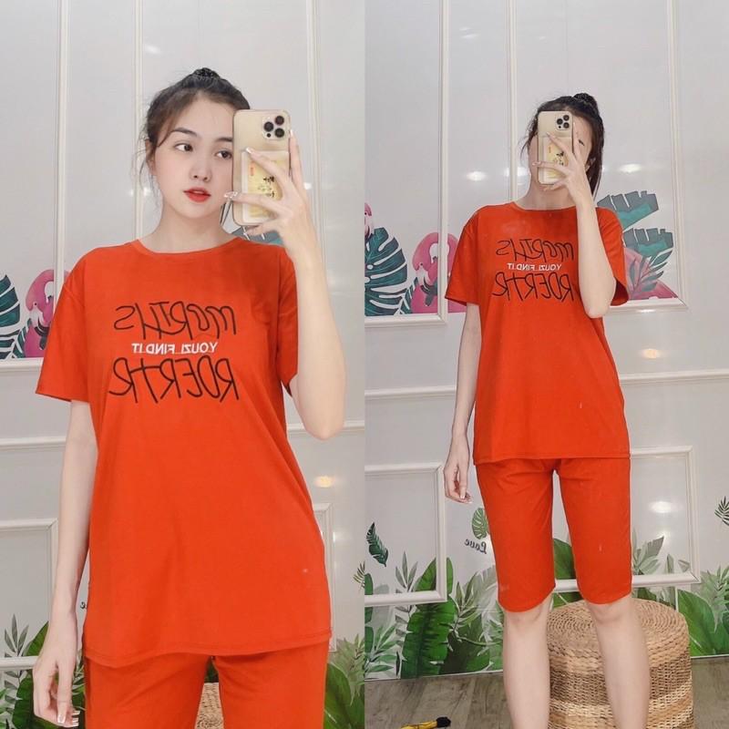 Set bộ, bộ đồ thun lửng mặc nhà dễ thương