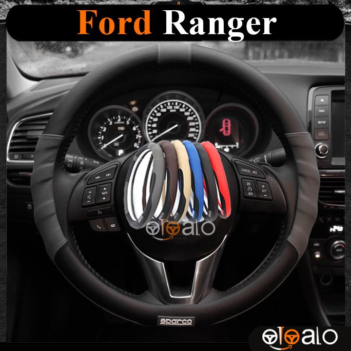 Bọc vô lăng da PU dành cho xe Ford Ranger cao cấp SPAR - OTOALO