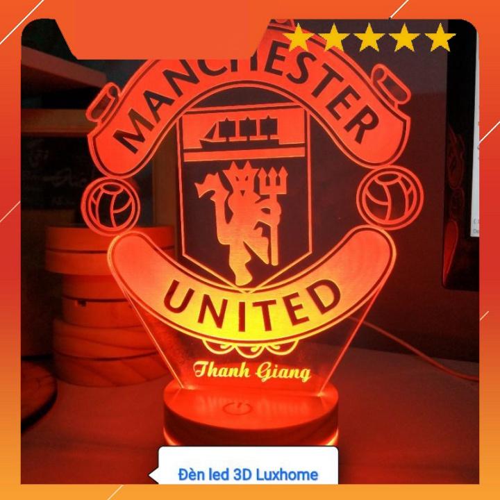 Đèn Led 3D | Manchester United |Decor bàn học | Decor bàn làm việc | quà tặng sinh nhật