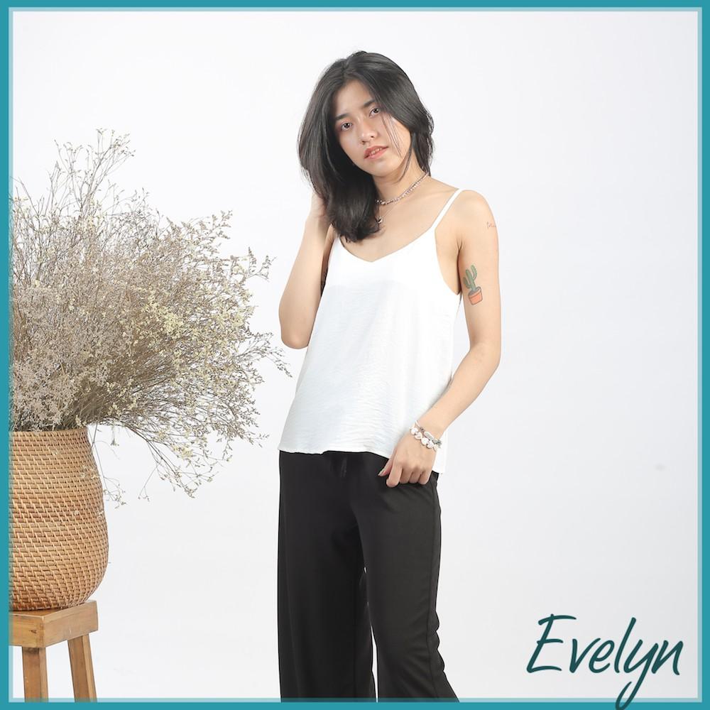 Áo 2 dây nữ Evelyn lụa cao cấp trơn basic nhiều màu đẹp sang trọng quyến rũ