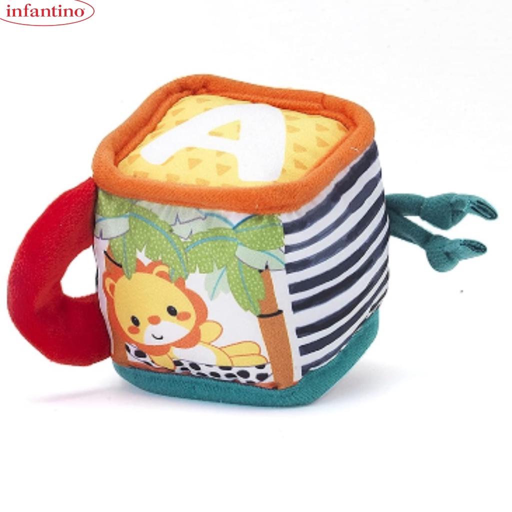 Đồ Chơi Hình Khối Khám Phá Bằng Vải INFANTINO Discover &amp; Play Soft Blocks Dành Cho Bé Giúp Phát Triển Trí Tuệ