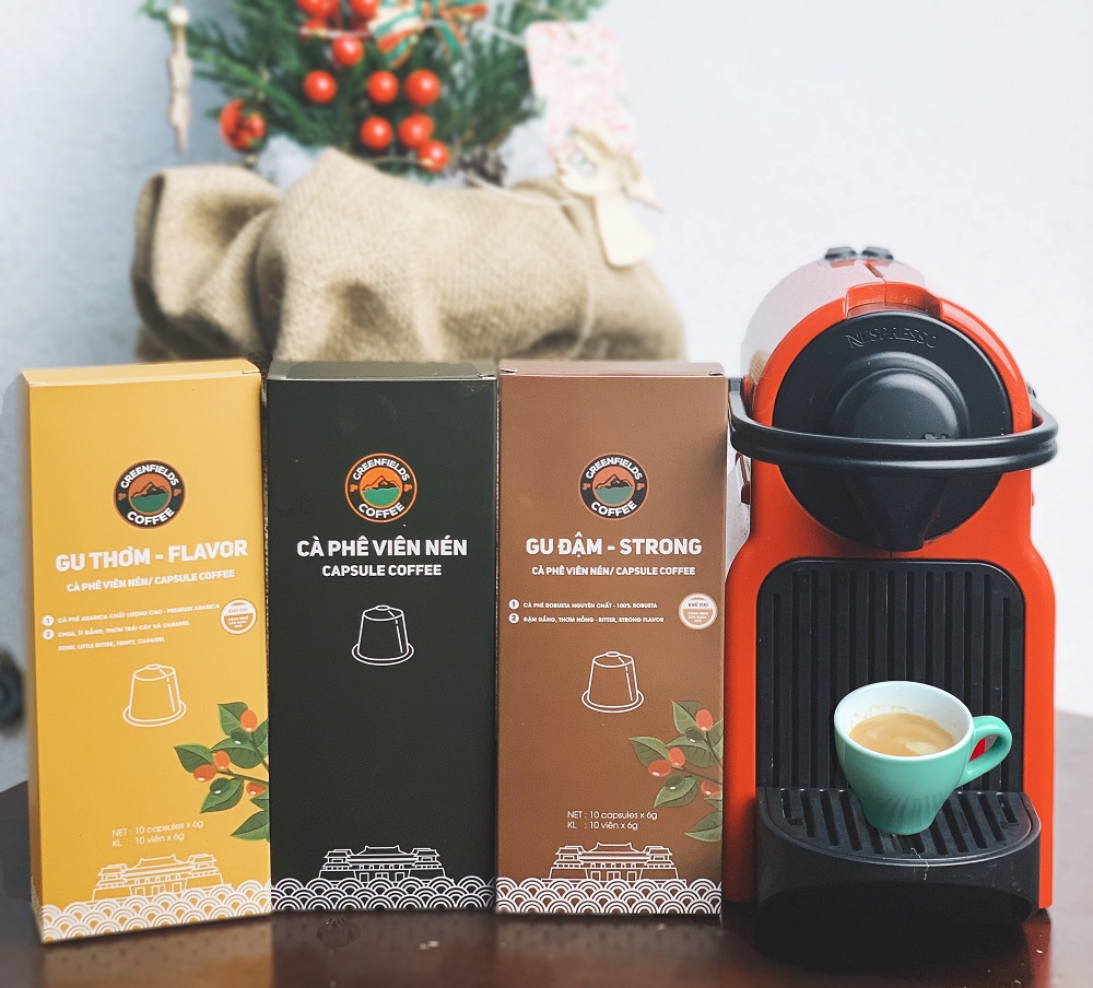 CÀ PHÊ VIÊN NÉN GU VỪA GREENFIELDS COFFEE