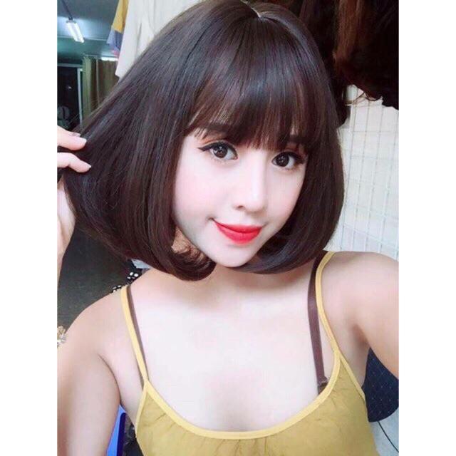 Tóc giả cao cấp cúp vic- tặng lưới chùm tóc