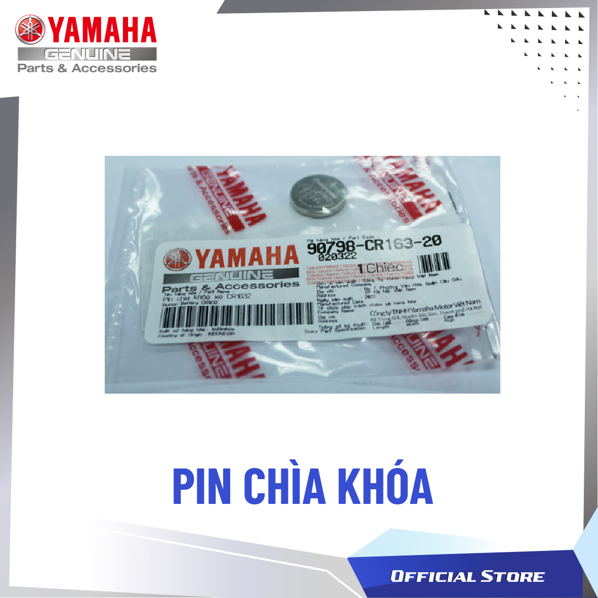 PHỤ KIỆN PIN CHÌA KHÓA