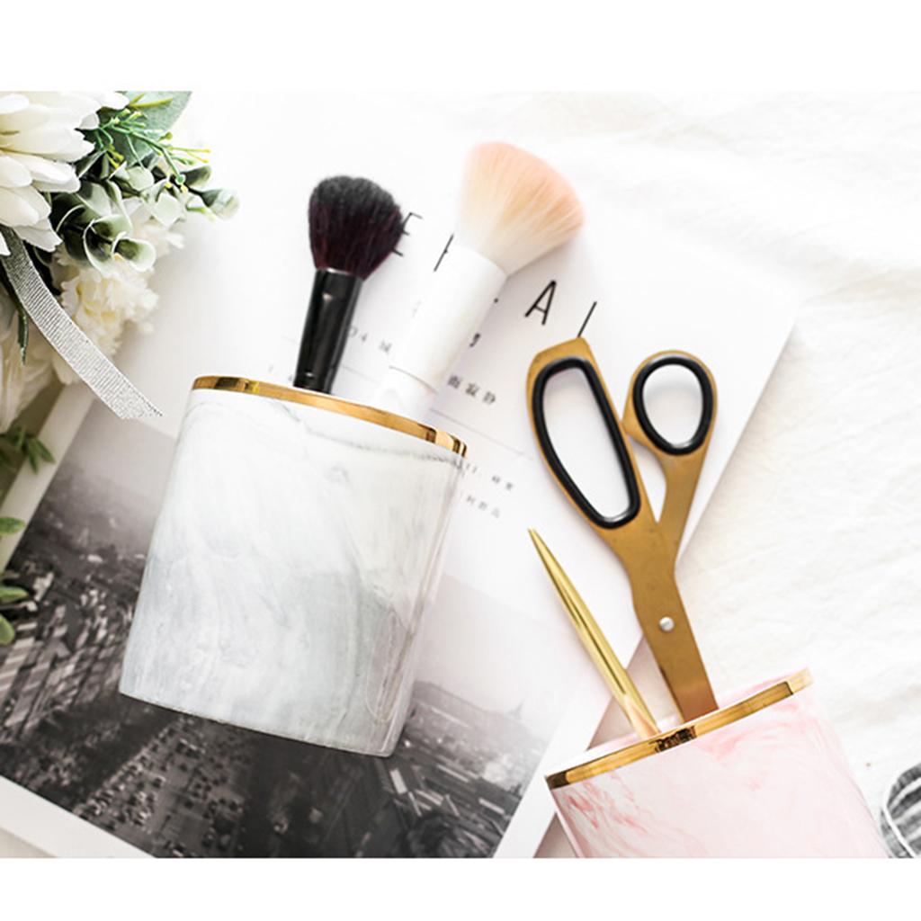 Desktop Storage Box Makeup Organizer Box Pen Brush Container Case