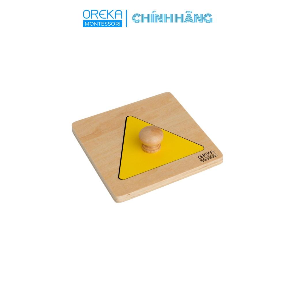 Đồ chơi trẻ em Oreka Montessori Ghép hình đơn: Hình Tam giác - 0140400