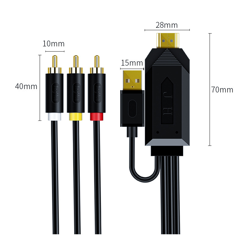 Cáp chuyển AV ra HDMI độ phân giải 1080p - JH Z132