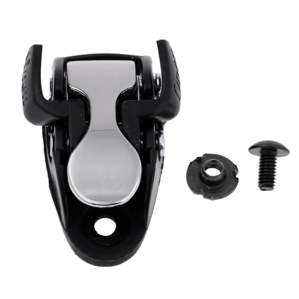 2xInline Skating Spider Buckle Roller Skate Boot Clasp with Screw Nut Black