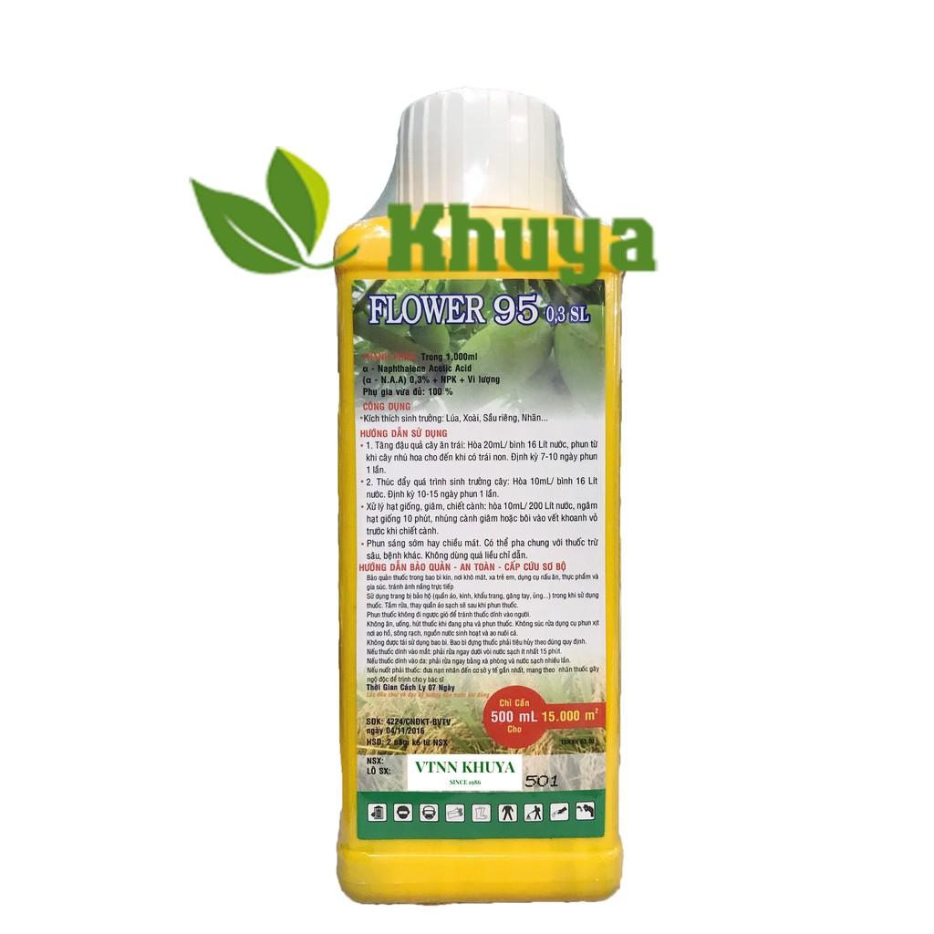 Điều hòa sinh trưởng Flower 95 chai 500ml Tăng đậu trái