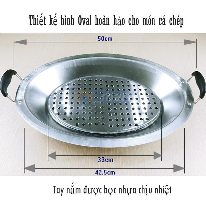 Khay om cá chép bằng inox HOTHIT