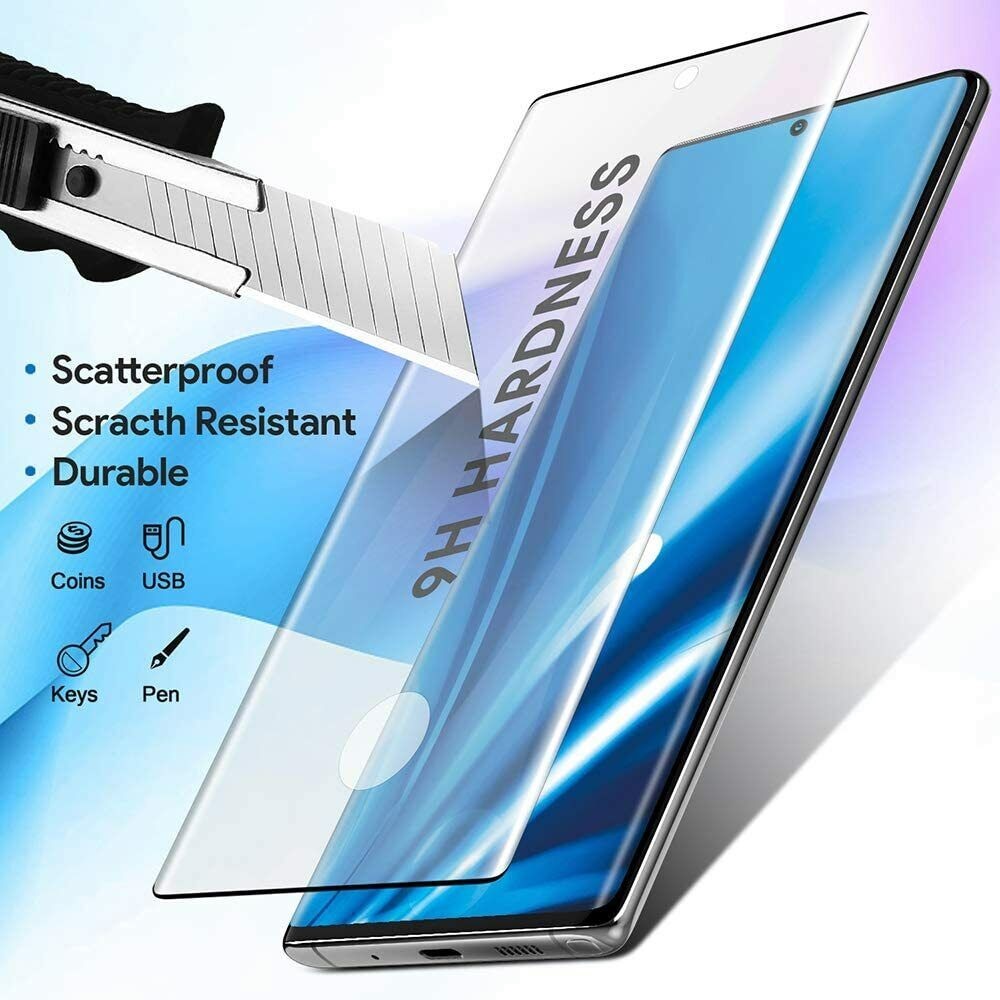 Miếng dán kính cường lực cho Samsung Galaxy Note 20 Ultra full màn hình 3D hiệu Kuzoom Protective Glass (mỏng 0.3mm, vát cạnh 2.5D, độ cứng 9H, viền cứng mỏng) - Hàng nhập khẩu