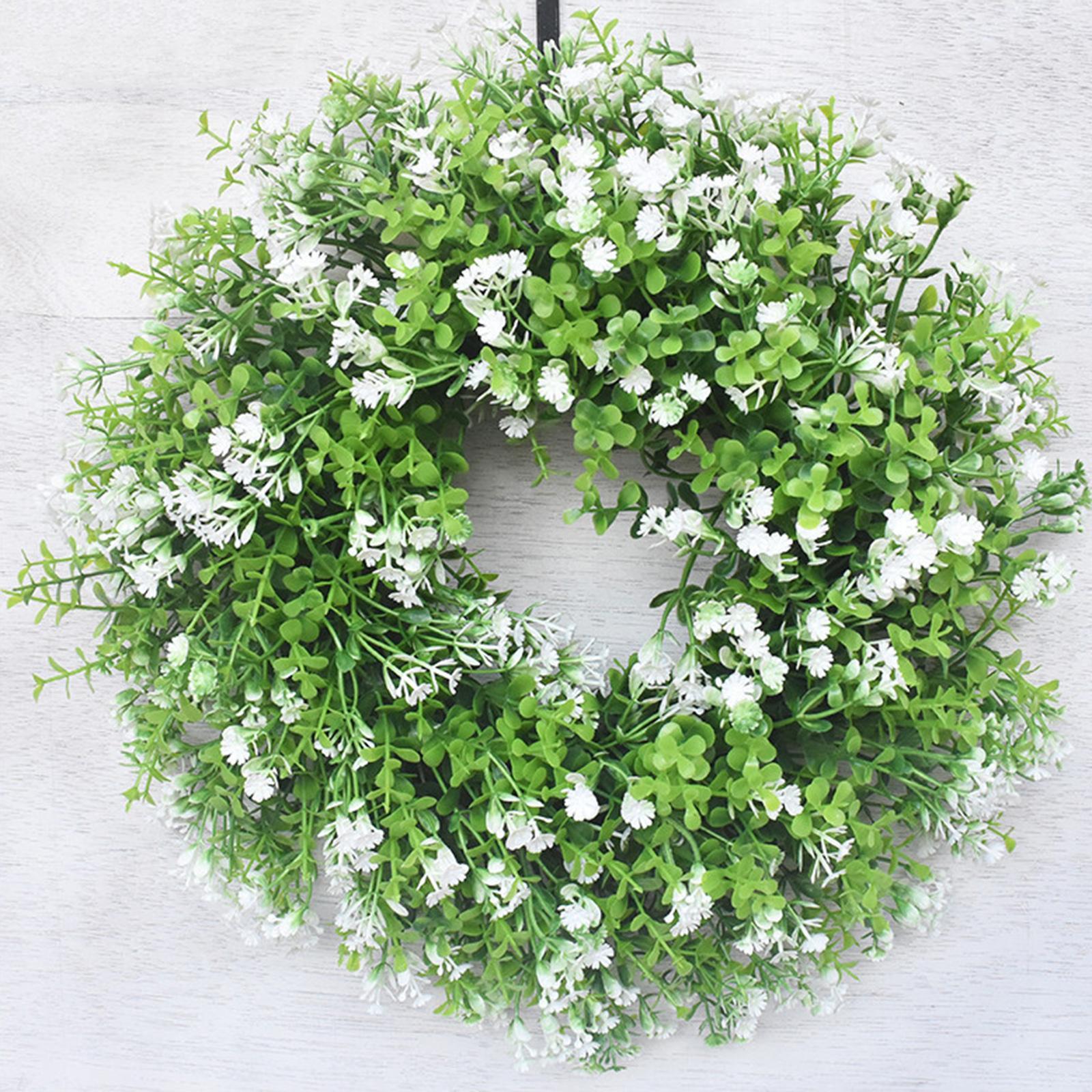 Gypsophila Wreath Hanging Front Door Window Garland Wedding Decor Photo Prop