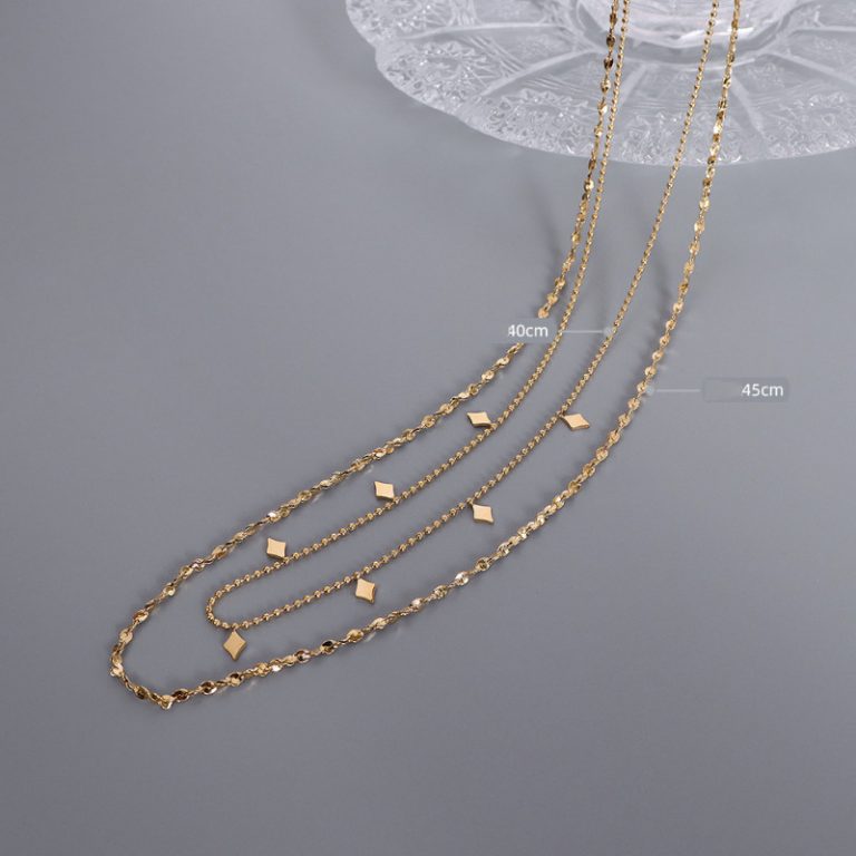 Dây Chuyền 2 Tầng Titan Ko Han Rỉ TT 3779