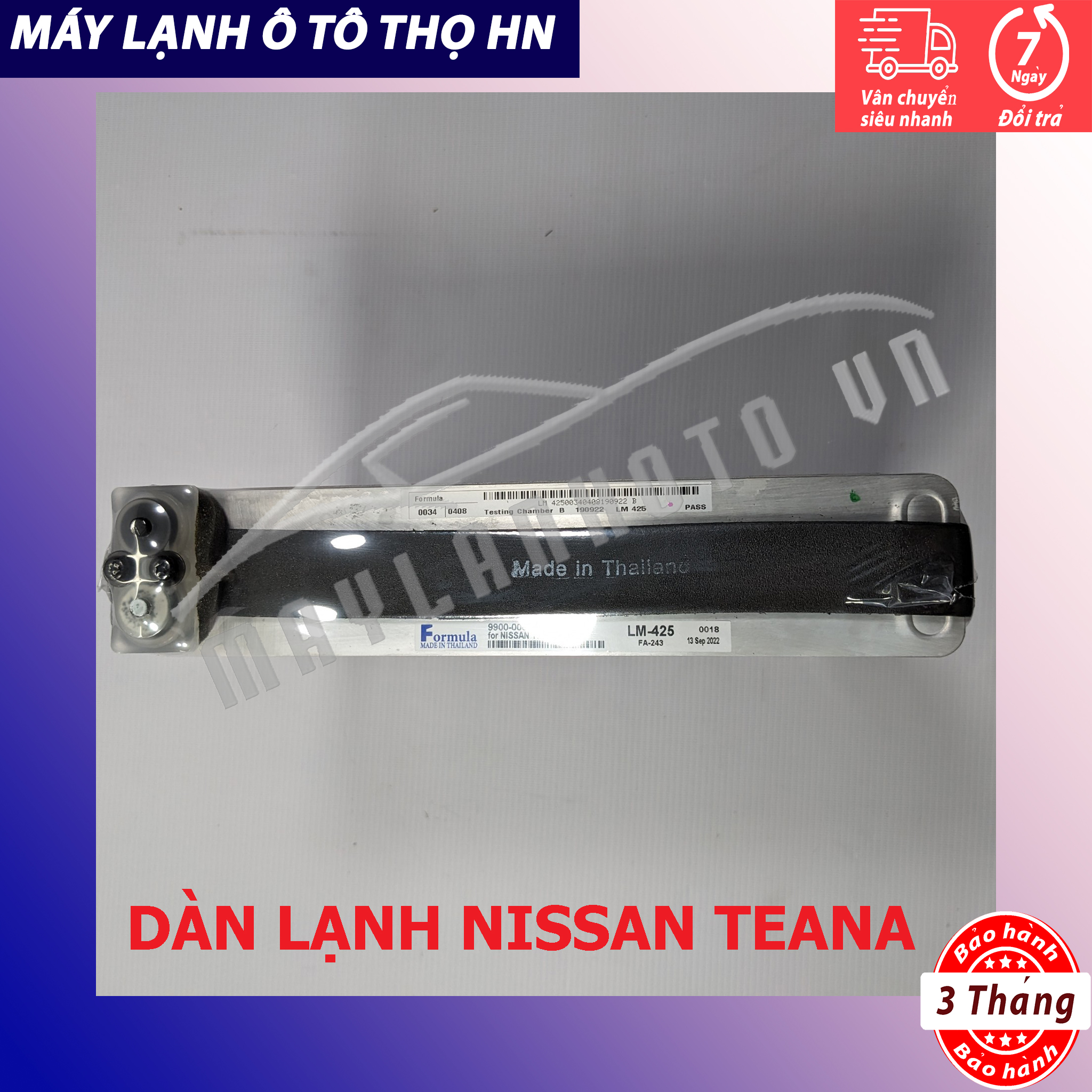 Dàn (giàn) lạnh Nissan Teana 2004 2005 2006 2007 2008 2009 2010 2011 2012 Hàng xịn Thái Lan 04 05 06 07 08 09 10 11 12