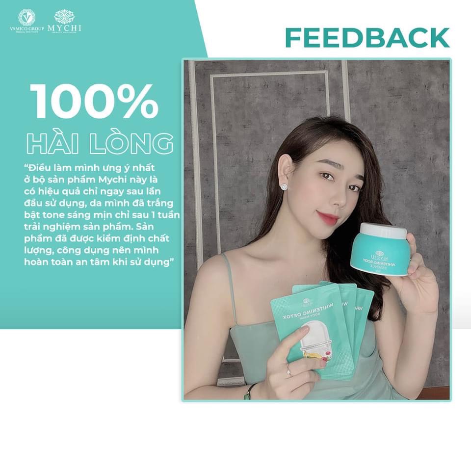 Kem body khóa trắng Mychi whitening Body Essence