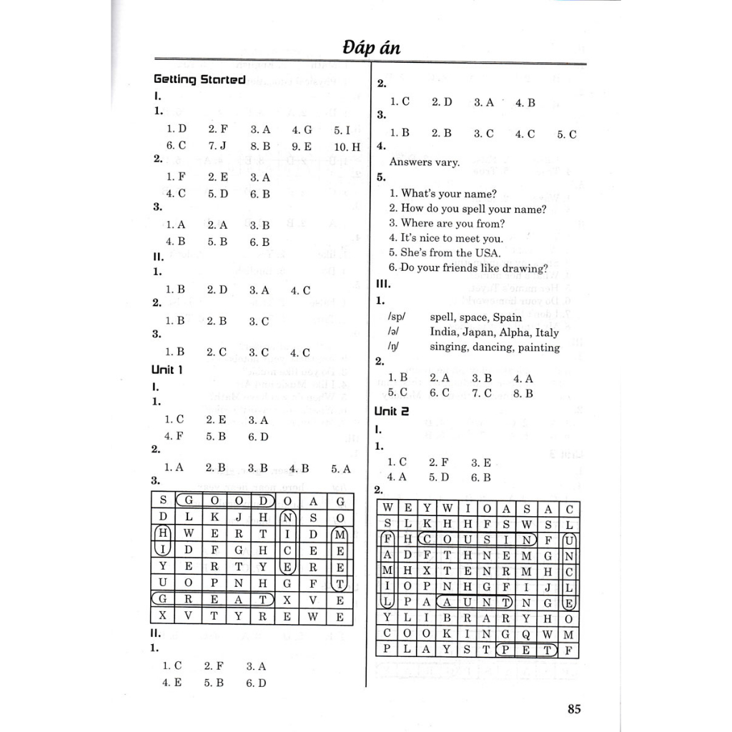 Bài Tập Tiếng Anh Lớp 3 -MK