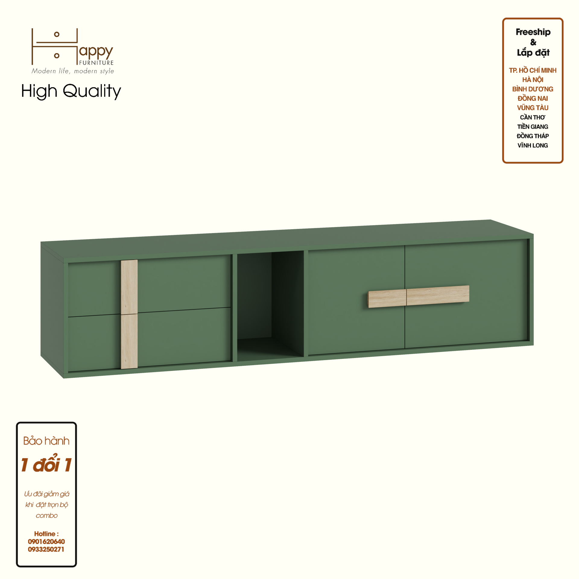 HAPPY FURNITURE , Kệ TV 2 ngăn kéo 2 cửa mở - SPACE, KTV_085 , 180cm x 40cm x 42cm DxRxC