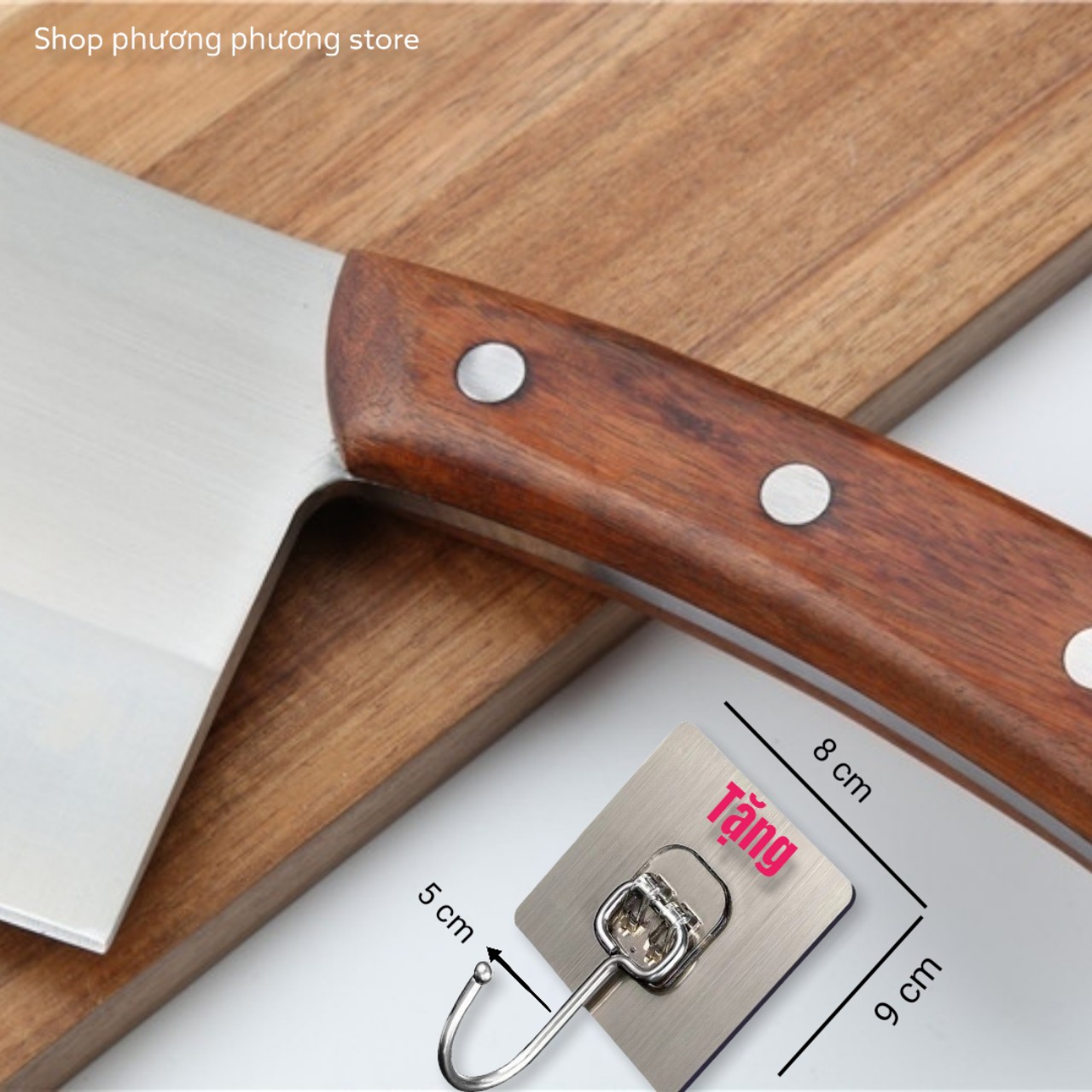 Dao Chặt Nhật Cán Gỗ Xương Gà/ Dao chặt Đại Cao Cấp Chặt Gà,Chặt Xương