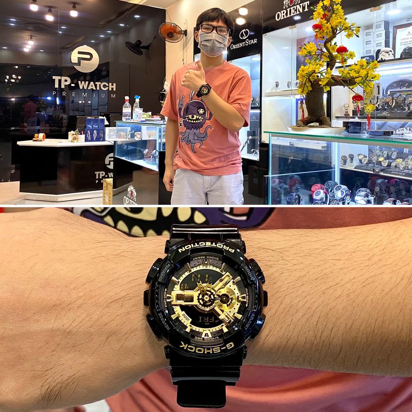 Đồng hồ nam dây nhựa Casio G-Shock chính hãng GA-110GB-1ADR (51mm)