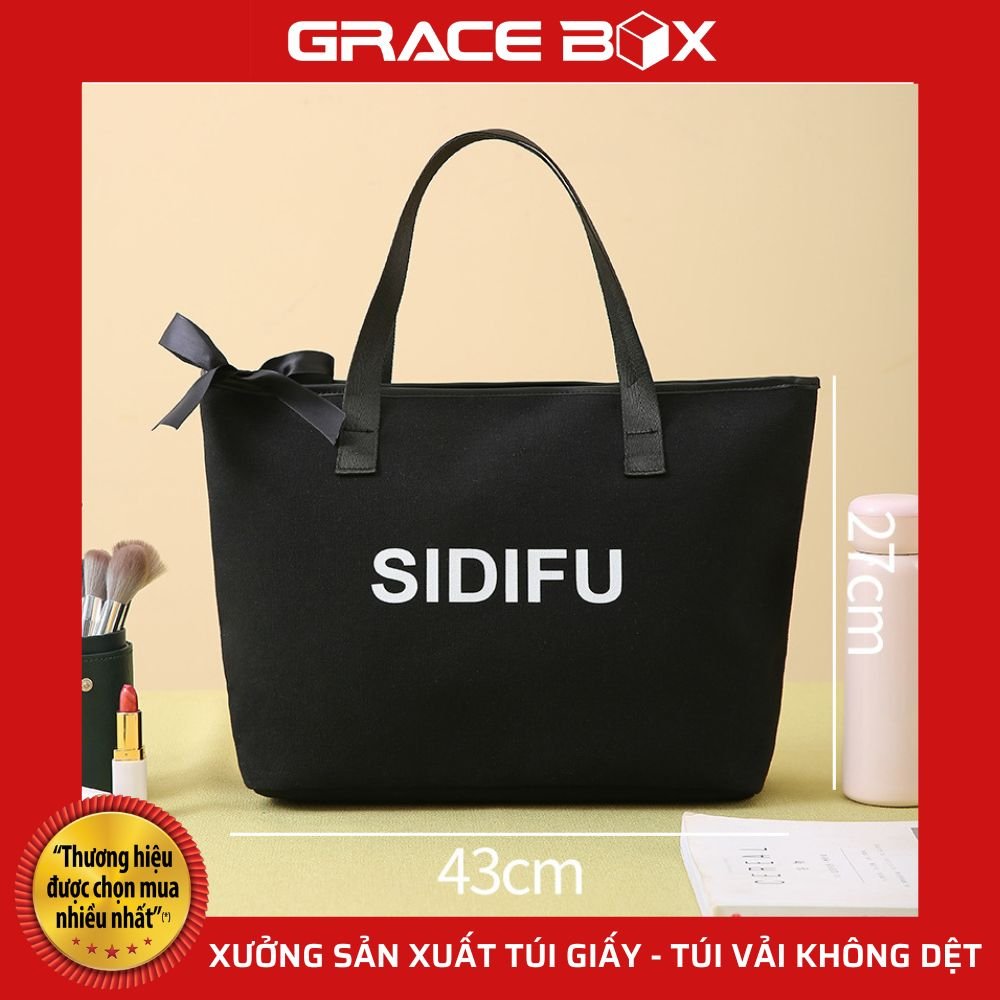 Túi Vải SIDIFU Thời Trang - Bảo Vệ Môi Trường - Siêu Thị Bao Bì Grace Box