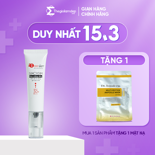 Kem chống nắng Laaskin giúp làn da được bảo vệ chắn chắc dưới ánh nắng mặt trời ngăn ngừa các vết nám da 30g