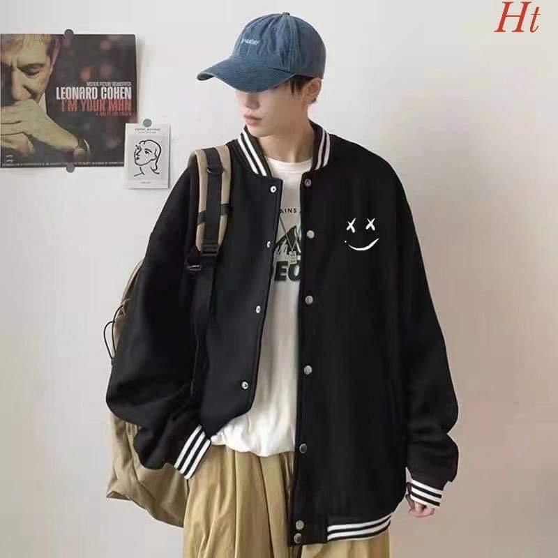 Áo bomber đen mặt XX H2A